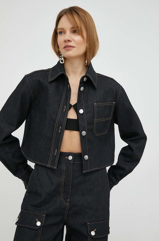 Remain camasa jeans negru RM2177