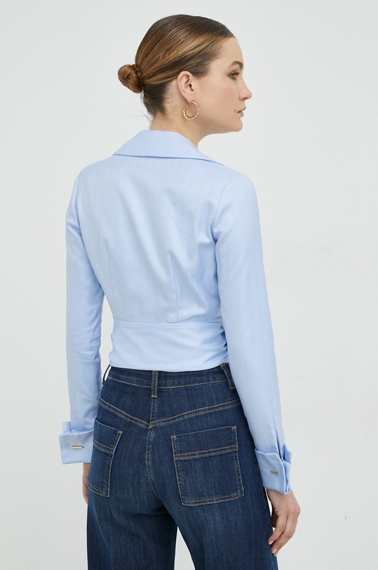 Îmbrăcăminte Elisabetta Franchi camasa din bumbac CA03231E2 albastru