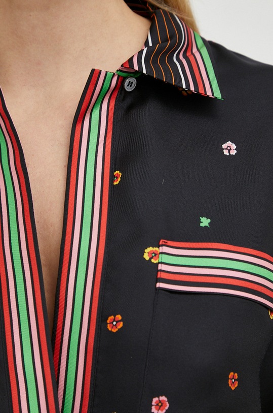 Hedvábná halenka Red Valentino 2R3ABL056PP černá