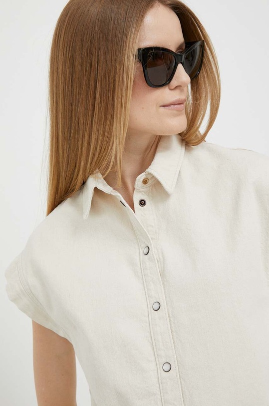 Pepe Jeans camicia di jeans beige PL304493.000
