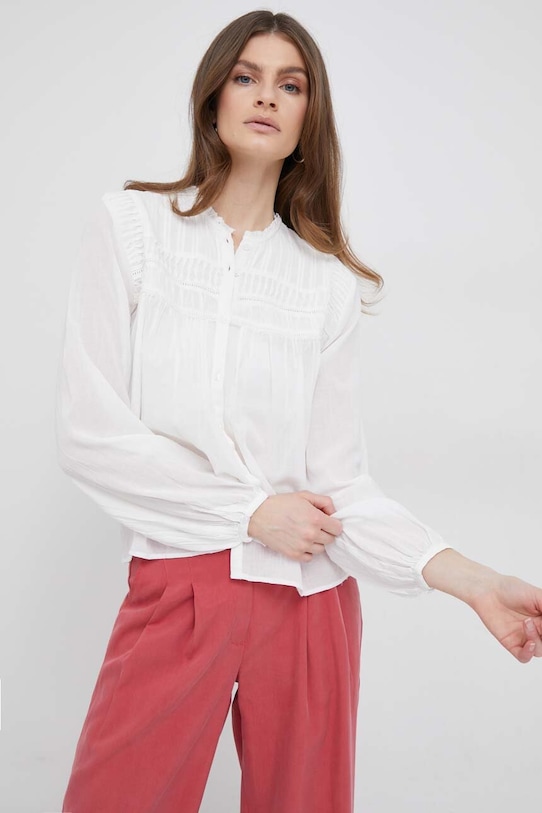 Pepe Jeans camasa Elisa lung bej PL304467.800