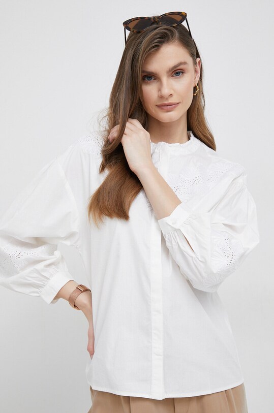 Pepe Jeans koszula bawełniana Candence beżowy PL304461.800