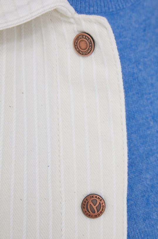 Pamučna košulja Pepe Jeans River Stripe PL304495.000 bijela