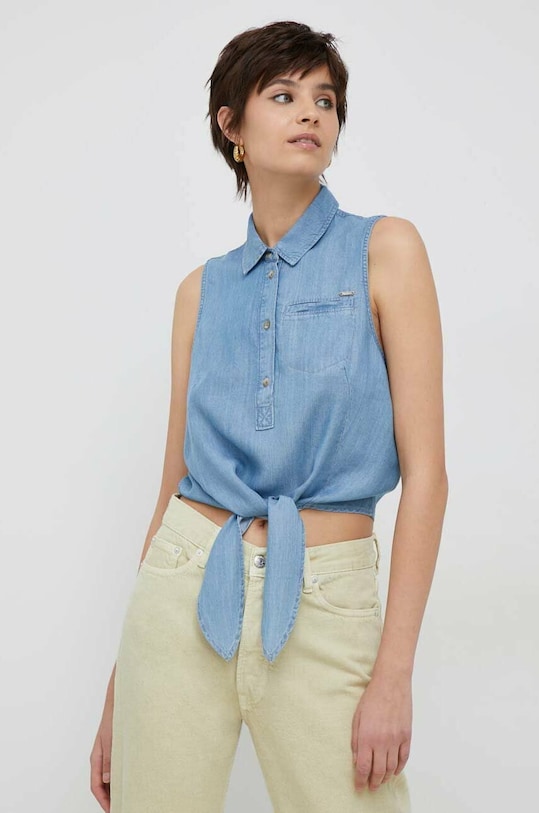 Pepe Jeans bluza uni albastru PL304497.000