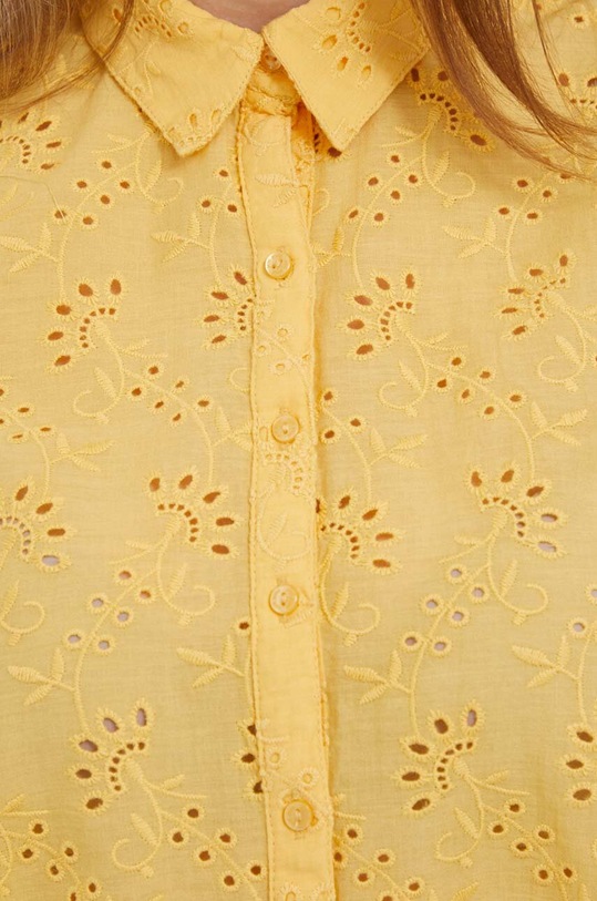 Βαμβακερό πουκάμισο Pepe Jeans Eris PL304553.039 κίτρινο