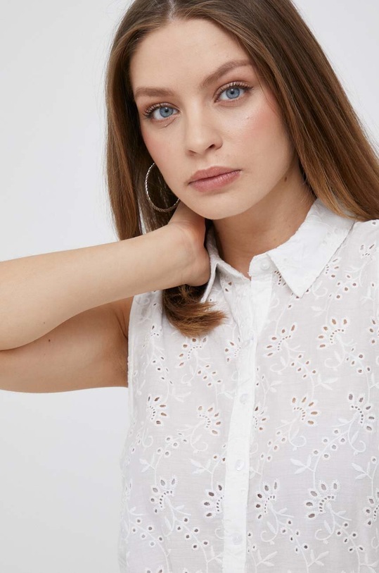 Pepe Jeans koszula bawełniana Eris biały PL304553.800