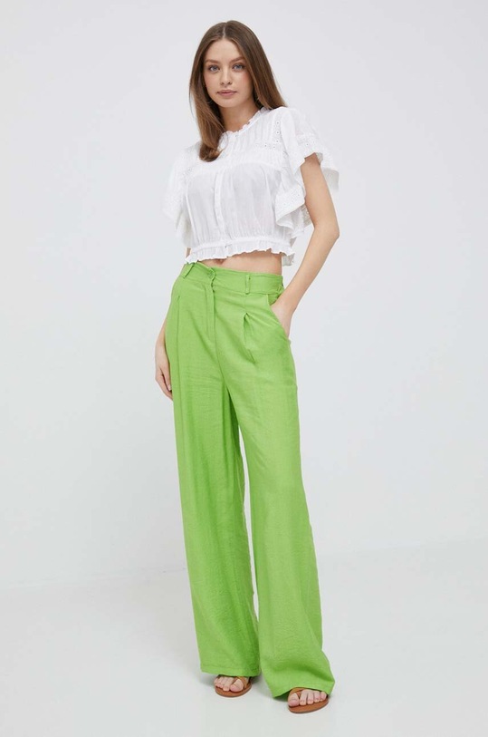 Памучна риза Pepe Jeans Prunela PL304490.800 бял SS23