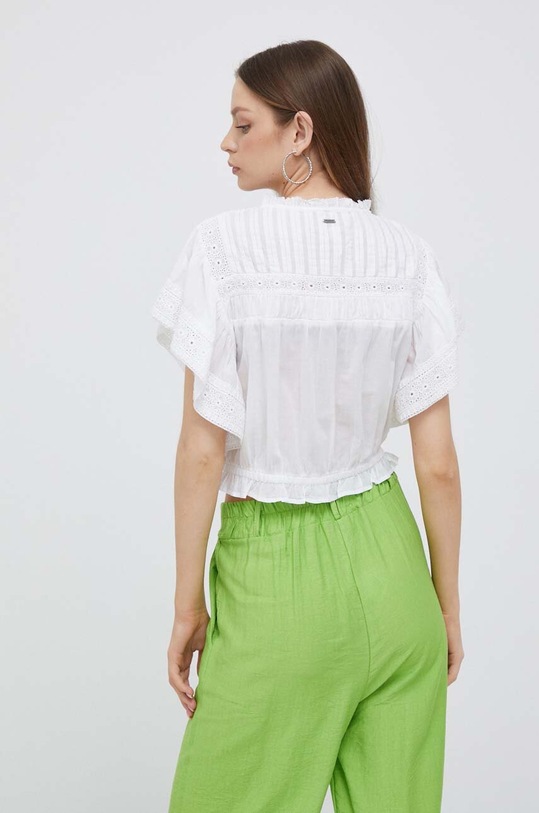 Дрехи Памучна риза Pepe Jeans Prunela PL304490.800 бял