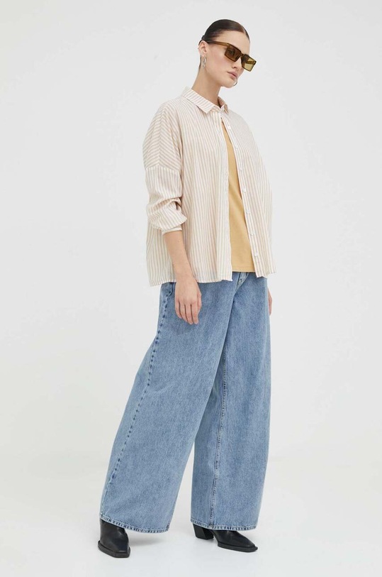 Ruházat Mustang pamut ing 1013844.12437 bézs