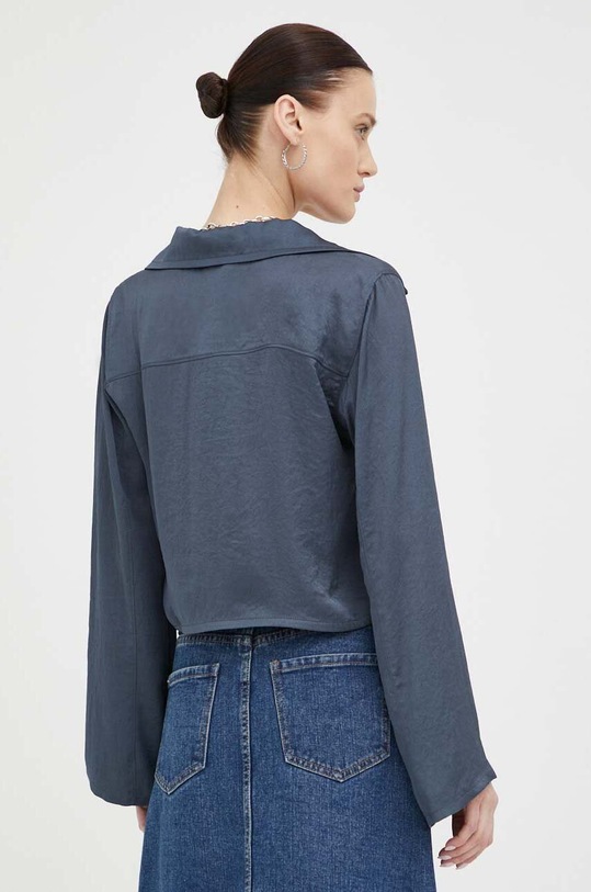 Odzież American Vintage koszula WID06FE23 granatowy