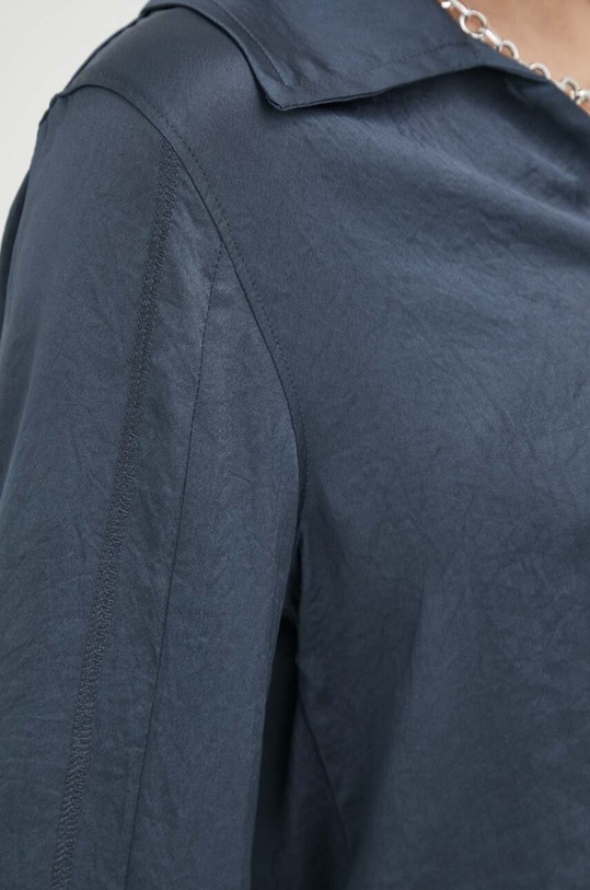 American Vintage koszula WID06FE23 granatowy