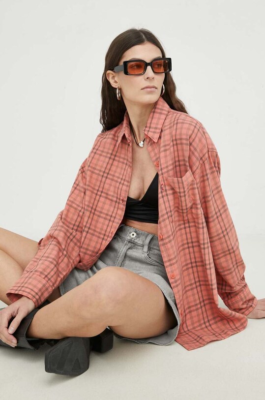 Βαμβακερό πουκάμισο Levi's casual κόκκινο A3362.0017