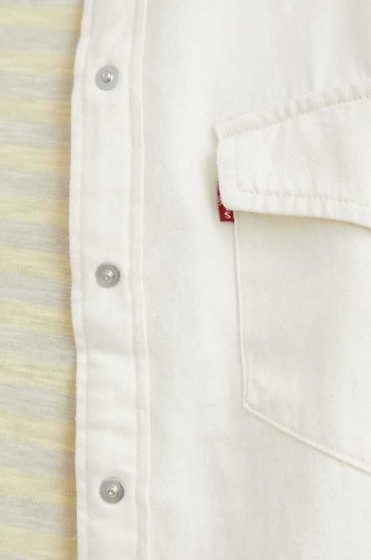 Levi's koszula jeansowa 16786.0014 beżowy AW23