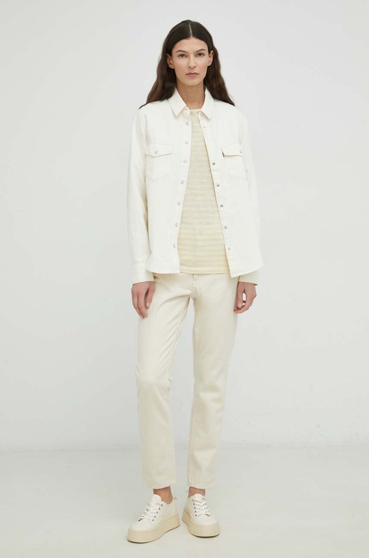 Odzież Levi's koszula jeansowa 16786.0014 beżowy