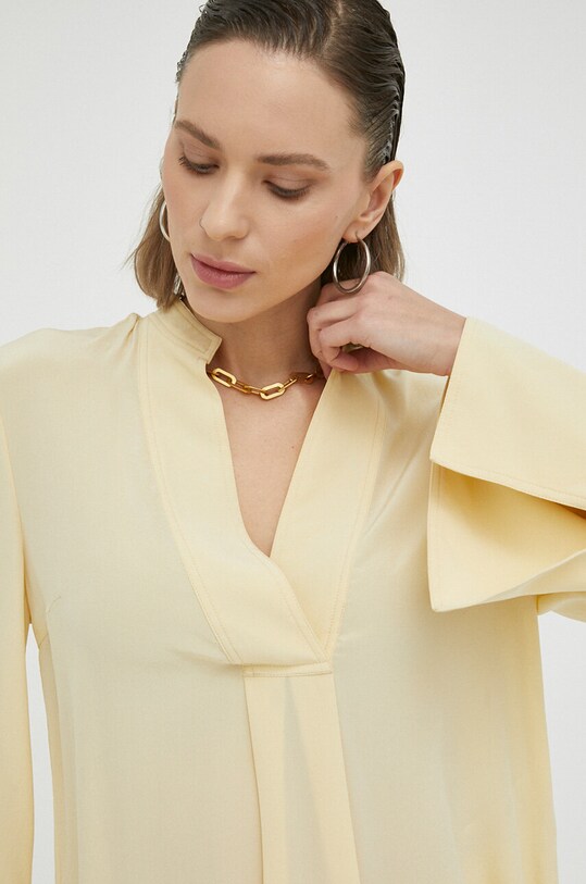 By Malene Birger bluza de matase galben Q71256014