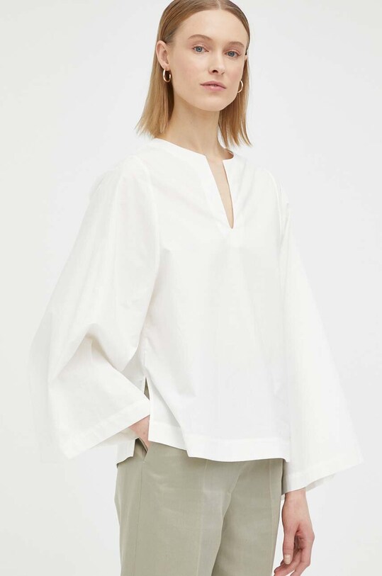 By Malene Birger bluza din bumbac Kamill uni bej Q71873009