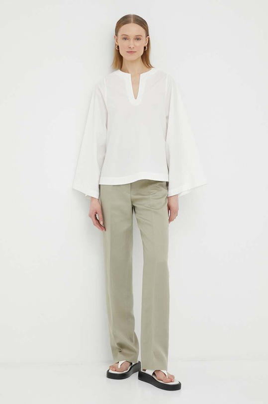 By Malene Birger bluzka bawełniana Kamill Q71873009 beżowy SS23