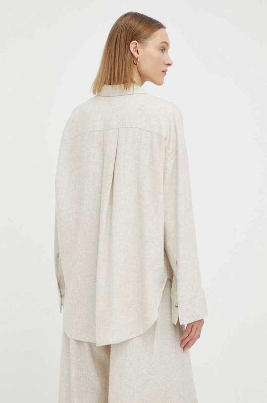 Îmbrăcăminte By Malene Birger camasa din amestec de in Q71694001 bej