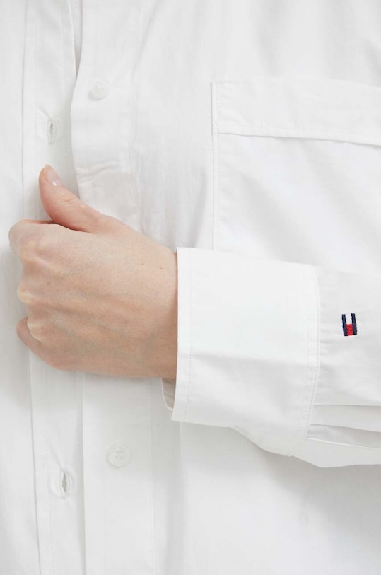 Tommy Hilfiger koszula bawełniana WW0WW39198.PPYX biały