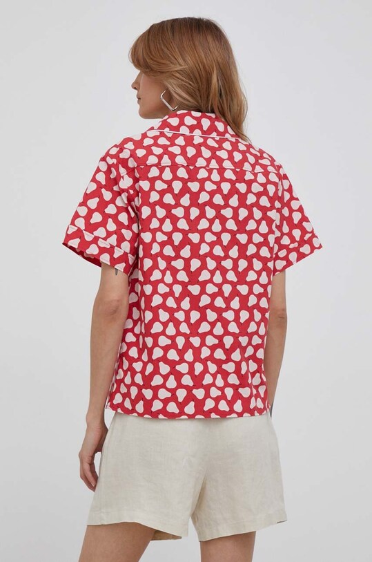 Oblačila Bombažna srajca United Colors of Benetton 5ULPDQ03U.74A rdeča