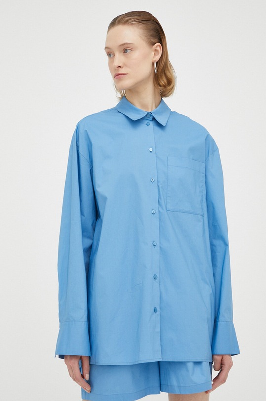 Herskind camasa din bumbac Henriette 4704610 albastru SS23