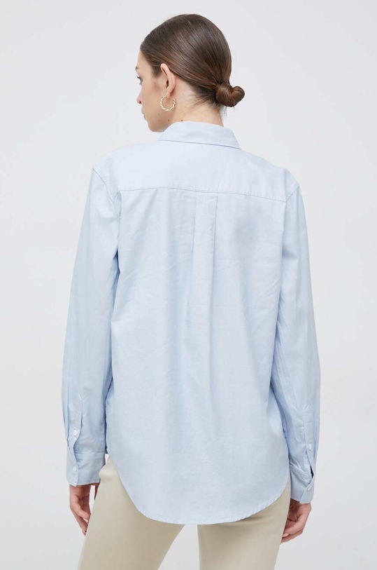 Βαμβακερό πουκάμισο Tommy Hilfiger μπλε WW0WW37989.PPYX