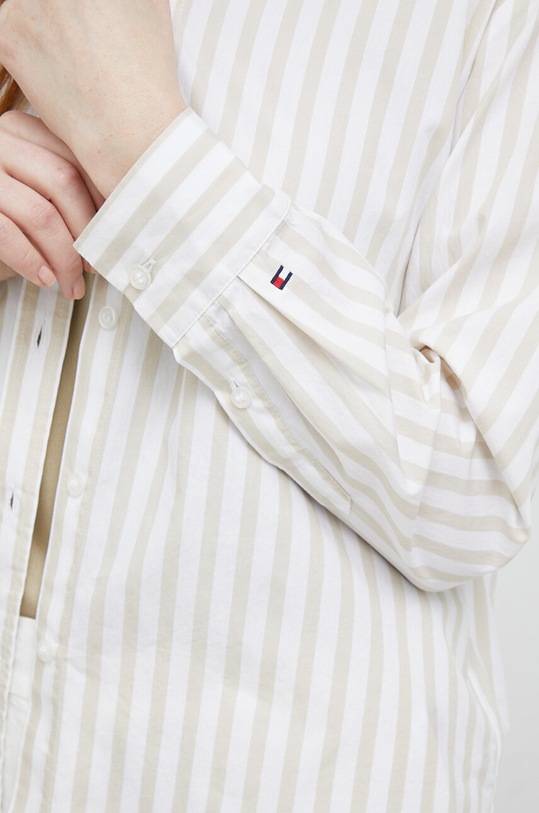 Tommy Hilfiger koszula bawełniana WW0WW38685.PPYX beżowy