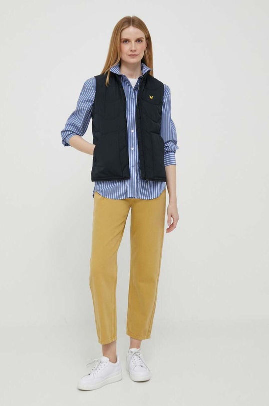 Košile Tommy Hilfiger WW0WW37996.PPYX modrá SS23