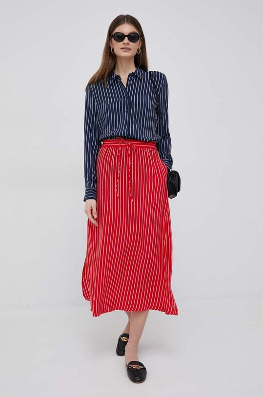 Ρούχα Πουκάμισο Tommy Hilfiger WW0WW38010.PPYX σκούρο μπλε