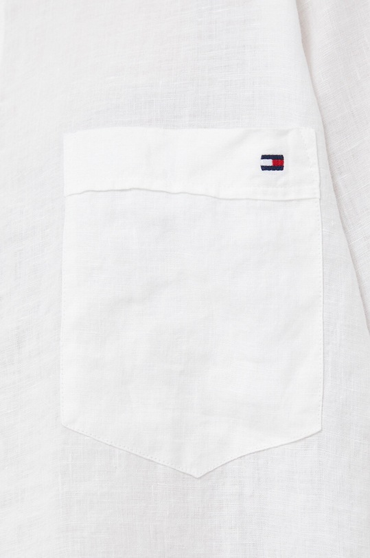Lanena košulja Tommy Hilfiger WW0WW37987.PPYX bež