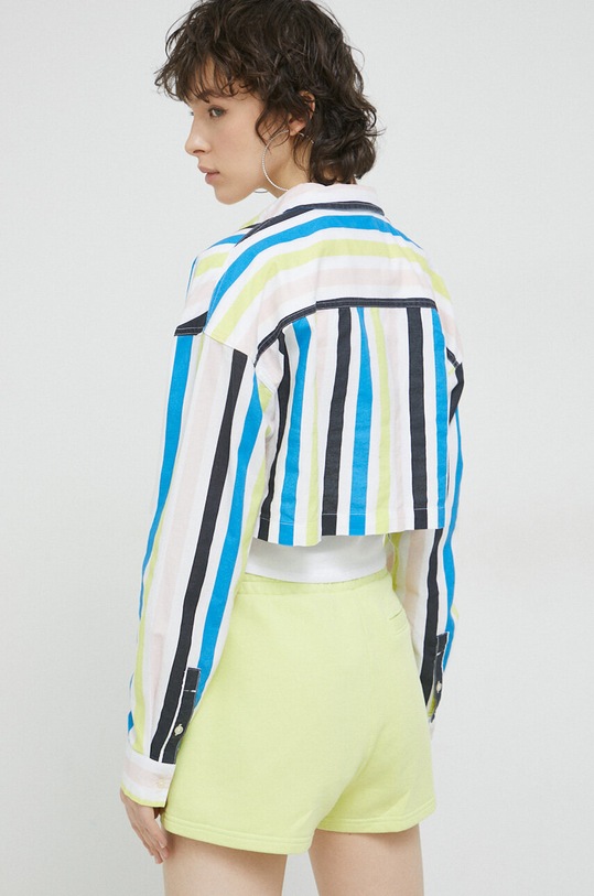 Odzież Tommy Jeans koszula bawełniana DW0DW15205.PPYX żółty