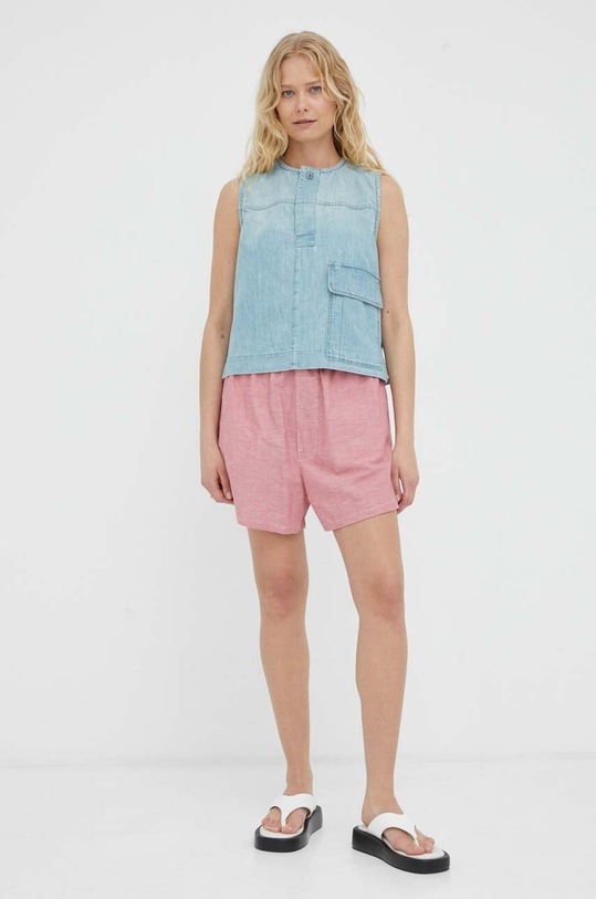 Džínová blůza G-Star D23319.D303 modrá AW23