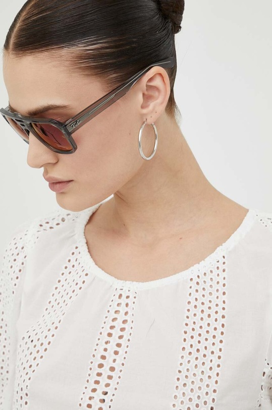 Wrangler blúz pamutból fehér W5T2LG989