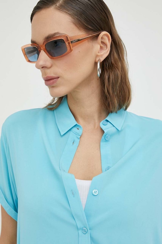 Samsoe Samsoe koszula MAJAN niebieski F19123672