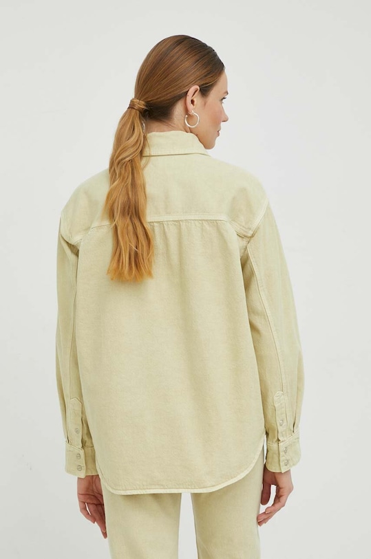 Одяг Бавовняна сорочка Samsoe Samsoe F23100198 зелений