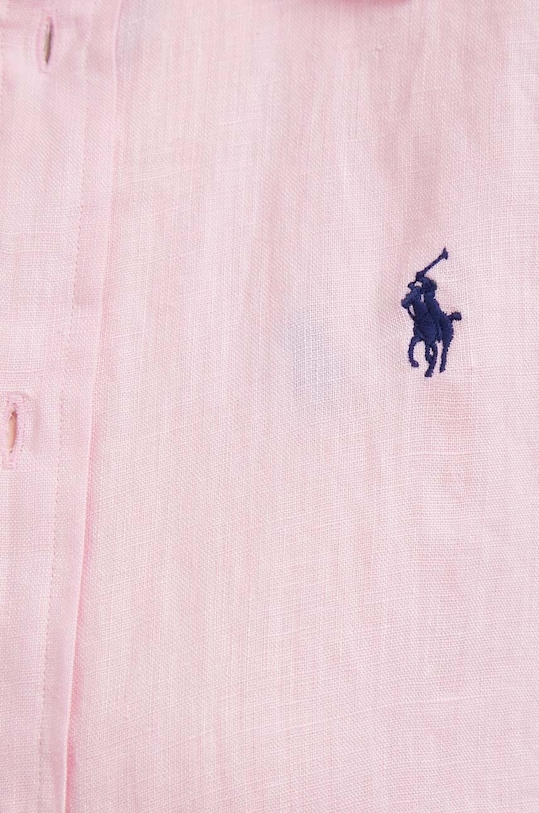 Polo Ralph Lauren koszula lniana 211920516 różowy SS24