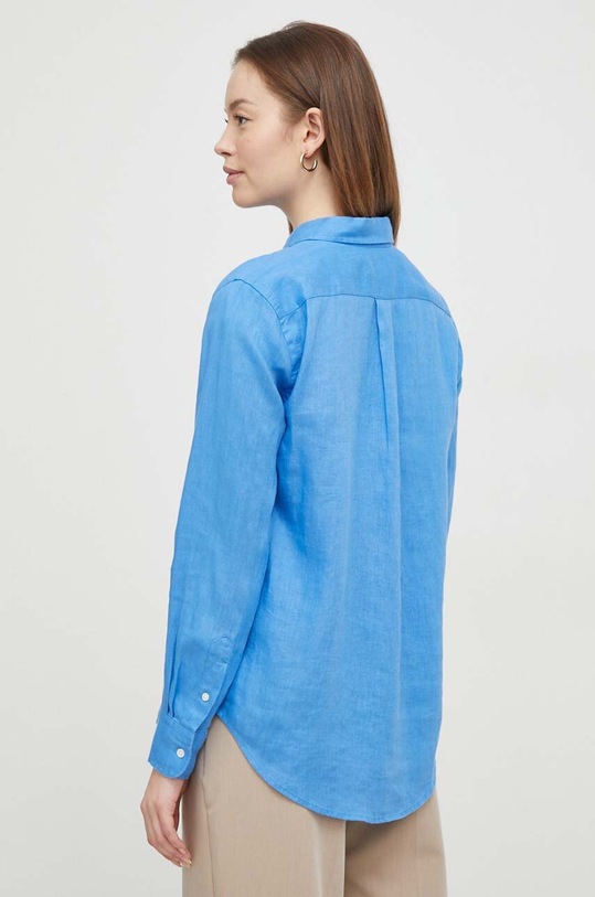 Ρούχα Πουκάμισο από λινό Polo Ralph Lauren 211920516 μπλε