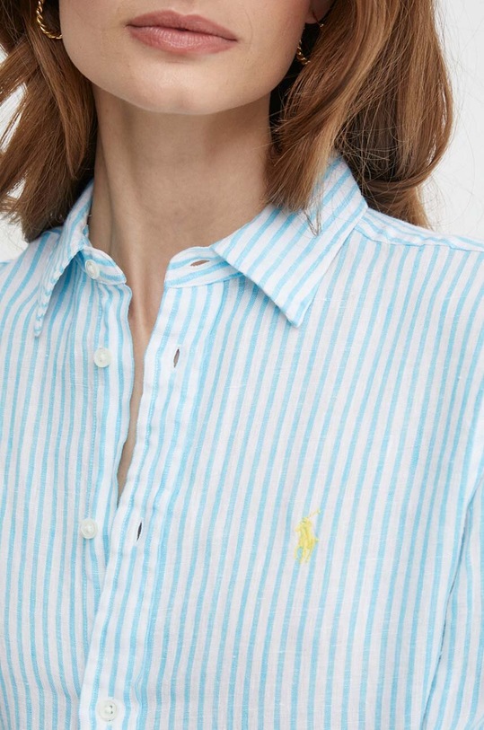 Polo Ralph Lauren camicia di lino 211910644 blu