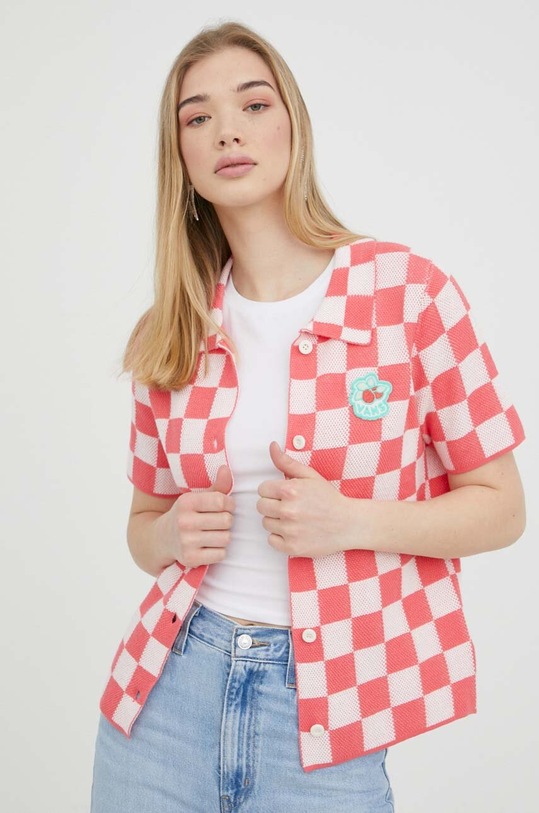 Βαμβακερό πουκάμισο Vans casual ροζ VN00046FSNQ1