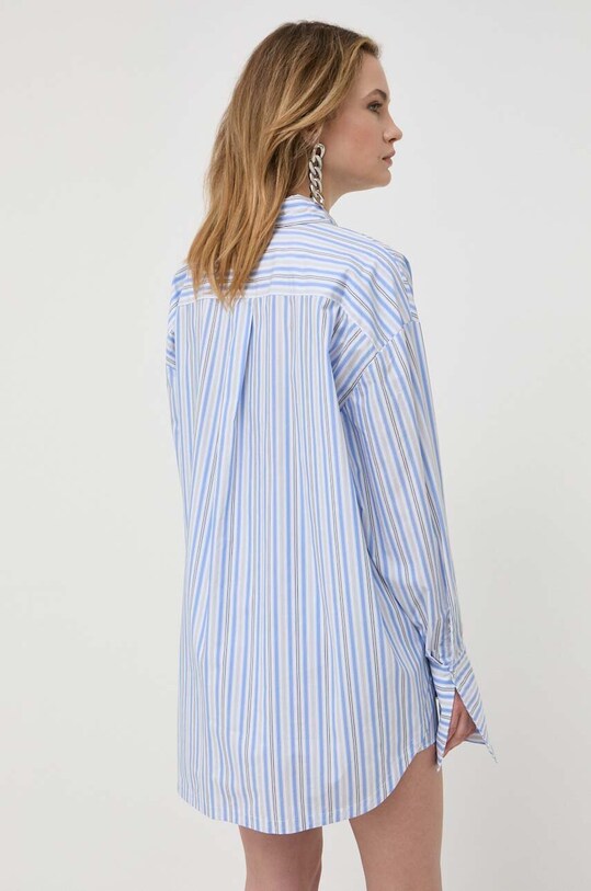 Patrizia Pepe koszula bawełniana niebieski 2C1458.A286