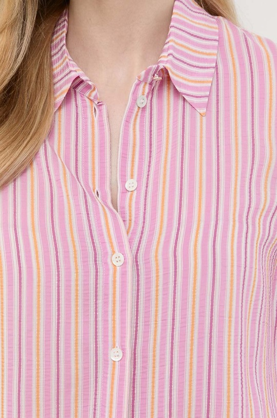 Srajca s primesjo svile Patrizia Pepe 2C1492.A261 roza