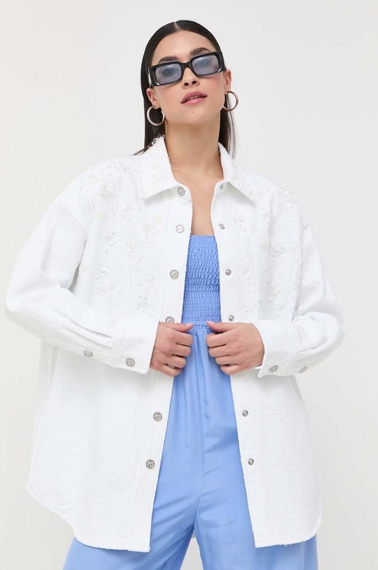 Τζιν πουκάμισο Miss Sixty casual λευκό 6T1XJ0340000