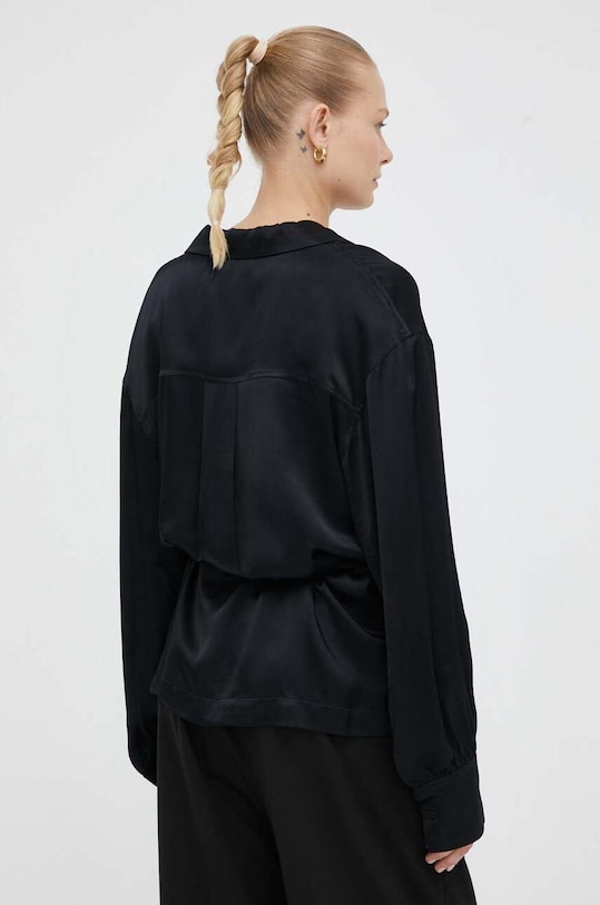 Ρούχα Πουκάμισο 2NDDAY 2232130250 μαύρο