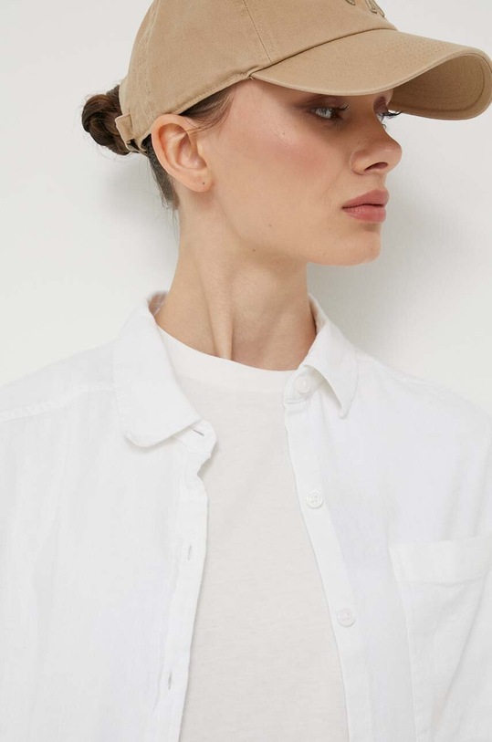 Košeľa s prímesou ľanu Hollister Co. KI340.3152.100