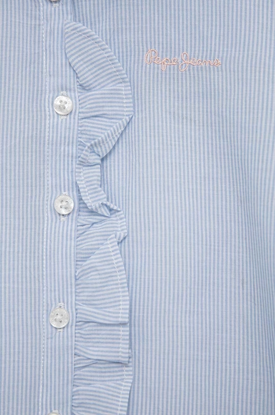 Dziewczynka Pepe Jeans koszula bawełniana dziecięca PG301612 niebieski