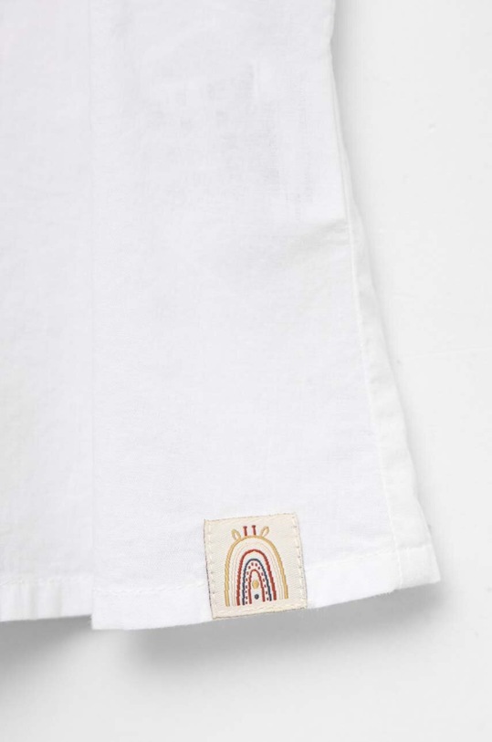Dievča Detská bavlnená košeľa United Colors of Benetton 5JO1AQ00E.W.SEASONAL biela