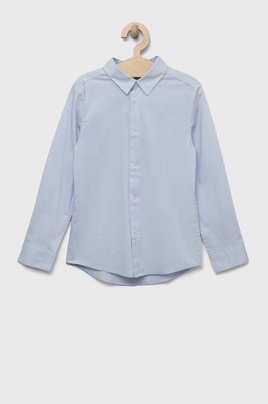 Detská košeľa United Colors of Benetton s elastanom modrá 5AWRCQ00S.G.REPROPOSED