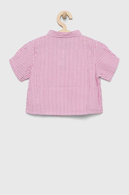 Detská bavlnená košeľa United Colors of Benetton 5CBHGQ00Q.P.SEASONAL ružová SS23