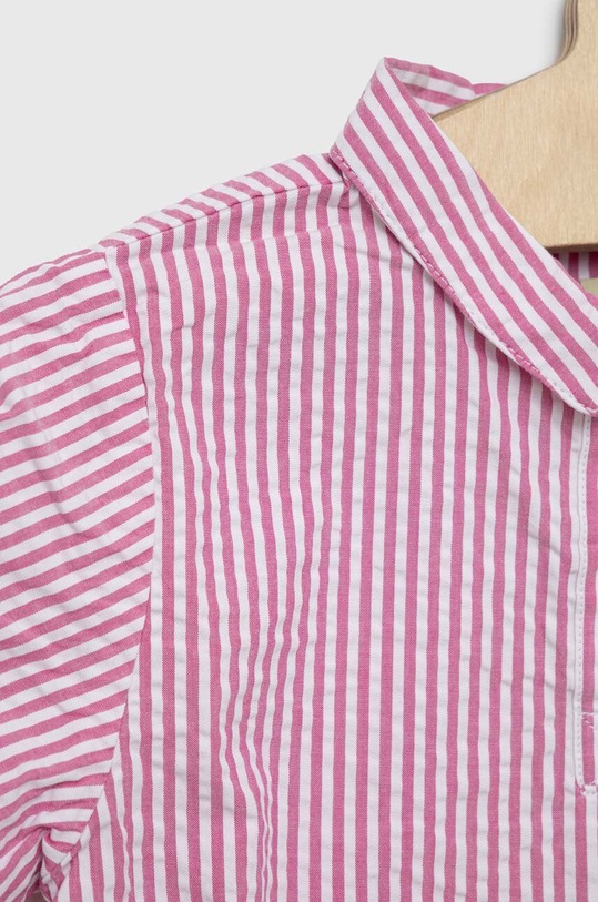 Chlapec Detská bavlnená košeľa United Colors of Benetton 5CBHGQ00Q.P.SEASONAL ružová