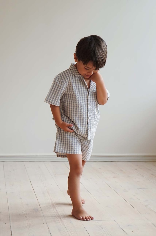 Konges Sløjd gyerek ing pamutból pamut kék KS5229